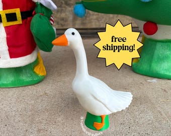 DESK GOOSE - Mini Goose - Silly Goose - Baby Goose - 7" Goose - Office Goose - Kitchen Goose - House Goose - Little Goose