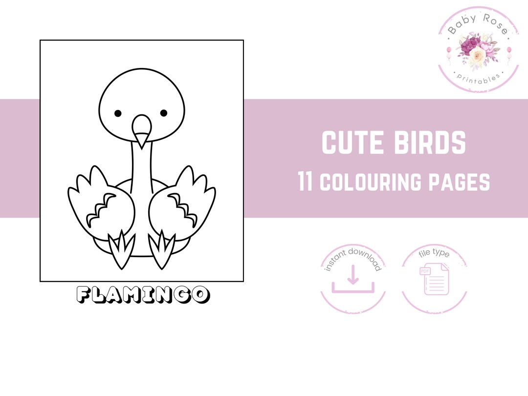 Printable Colouring Pages, Colouring Pages for Kids, Cute Birds ...