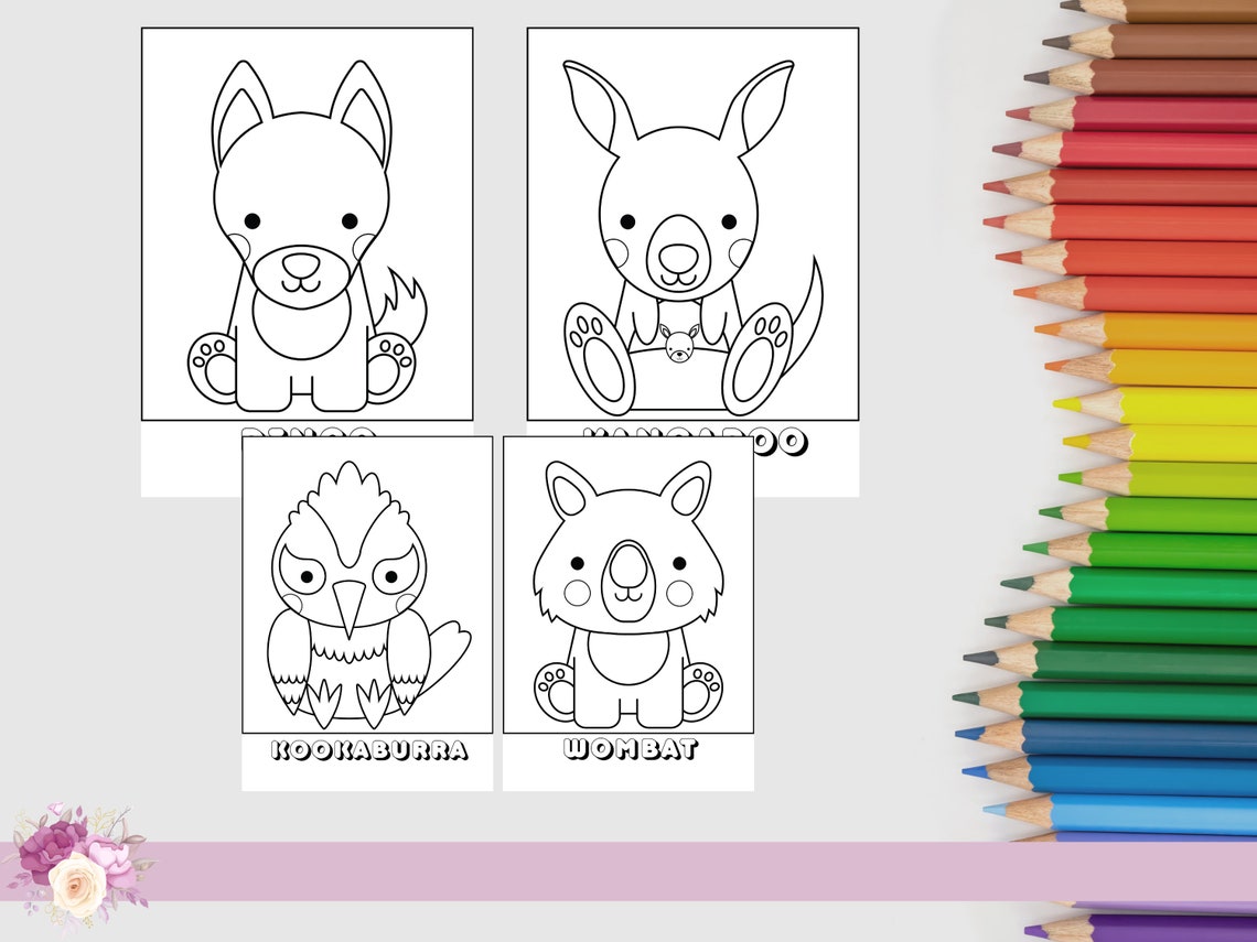 Printable Colouring Pages, Colouring Pages for Kids, Aussie Animals ...