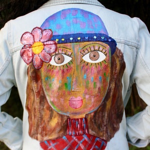 Sonia Handpainted Denim Jacket
