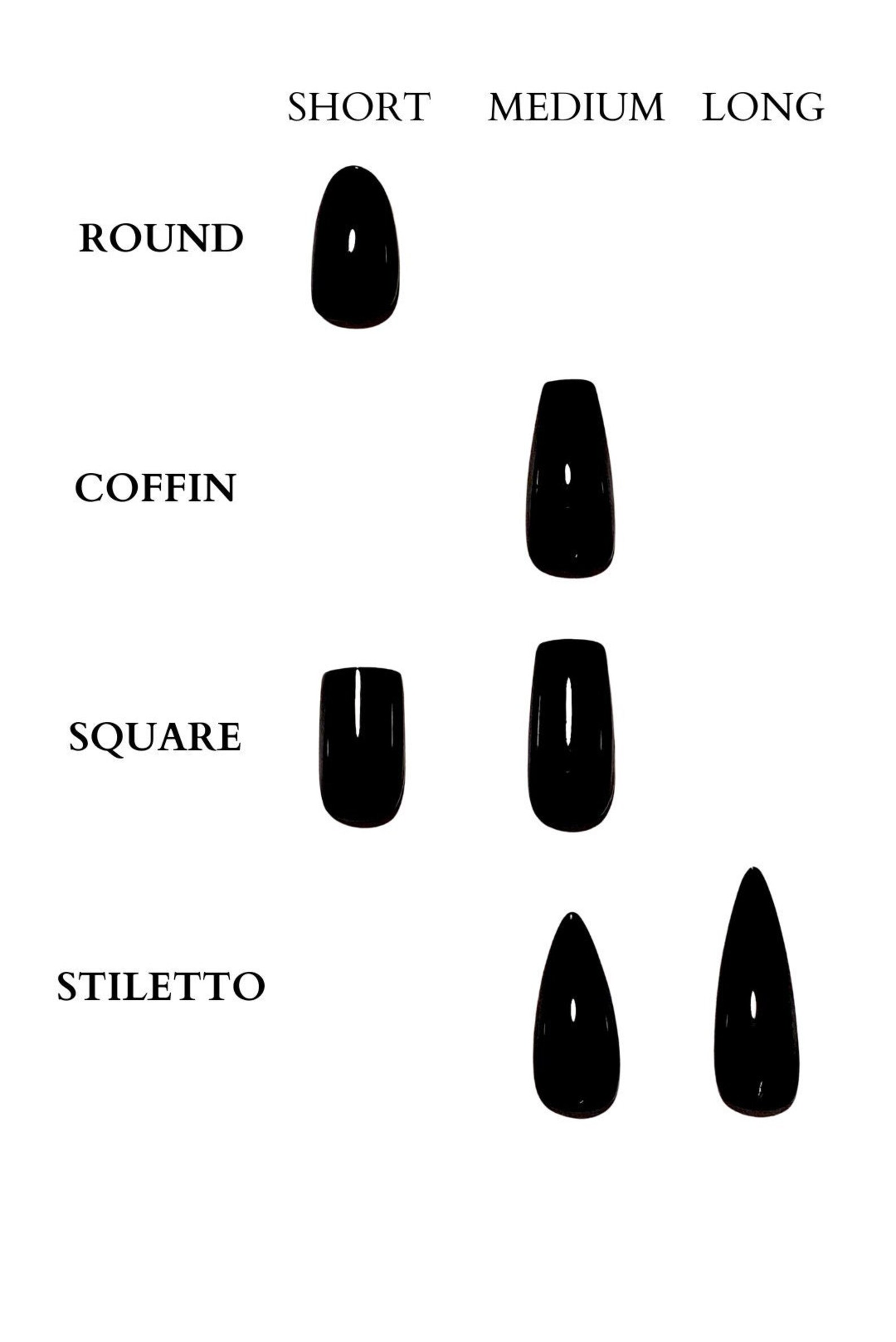 Press on Nail Sizing Kit Nails Sizing Kit Press Ons Etsy