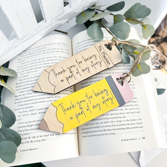 Bookmark - Thank you for being part of my story - Birch Wood Bookmark - Thank you for being part of my story - Birch Wood