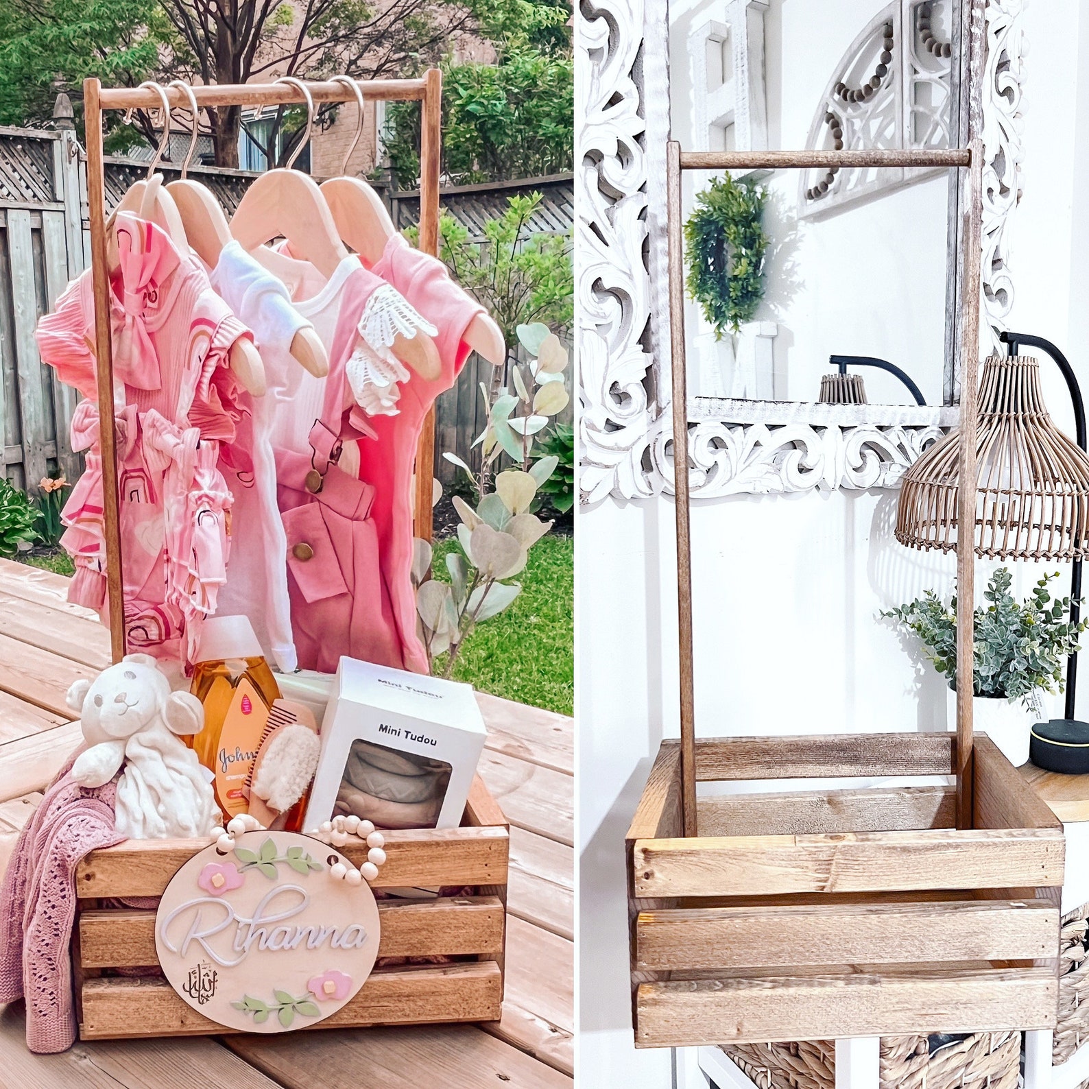 Fully Assembled Baby Wood Closet Crate Baby Shower Gift Etsy