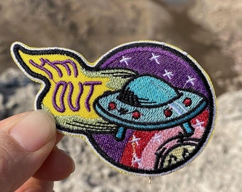 Prajna Alien Embroidered Patches