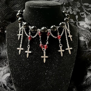 Black Cross Choker