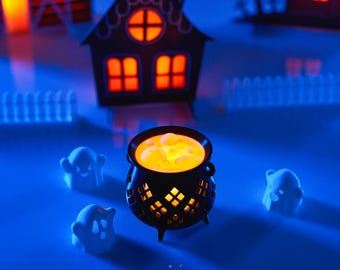 TEA LIGHT HALLOWEEN Cauldron, RGb tea light