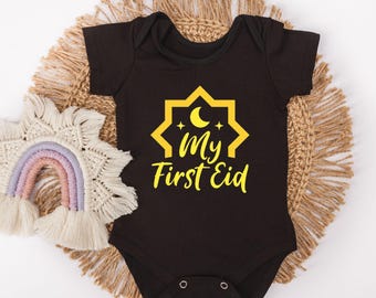 My First Eid Baby Bodysuit - Islamic Holiday Gift - Eid Present - First Eid Milestone - Eid Gift For Muslim Babies