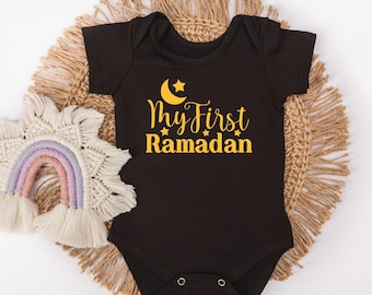 Min första Ramadan-body - Islamisk högtidsgåva - Ramadanpresent - Ramadanmilstolpe - Ramadanpresent till muslimsk familj och vänner