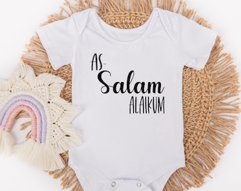 As Salaam Alaikum Baby Bodysuit - Muslim Baby Ramadan Gifts - Muslim Baby Gifts -Ramadan Gift Ideas - Arabic Baby Gift - Muslim Baby Arrival