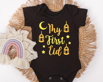 My First Eid Baby Bodysuit - Islamic Holiday Gift - Eid Present - First Eid Milestone - Eid Gift For Muslim Babies
