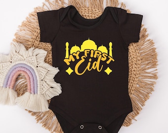 My First Eid Baby Bodysuit - Islamic Holiday Gift - Eid Present - First Eid Milestone - Eid Gift For Muslim Babies