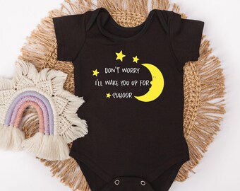 Don't Worry I'll Wake You Up For Suhoor Baby Bodysuit - Muslim Baby Ramadan Gifts  - Ramadan Gift Ideas - Arabic Baby Gifts - Islamic Gifts