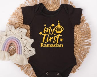 Min första Ramadan-body - Islamisk högtidsgåva - Ramadanpresent - Ramadanmilstolpe - Ramadanpresent till muslimsk familj och vänner