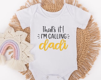 That's It I'M Calling Dadi Nana Masi Khala Phuppo Baby Bodysuit - Indian Aunt Love - Desi Pakistani - Indian - Punjabi- Baby Shower Gifts