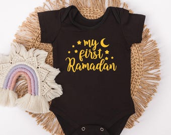 My First Ramadan Baby Bodysuit - Islamic Holiday Gift - Ramadan Present - Ramadan Milestone - Ramadan Gift For Muslim Family and Friends