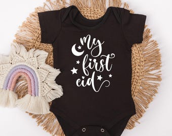 My First Eid Baby Bodysuit - Islamic Holiday Gift - Eid Present - First Eid Milestone - Eid Gift For Muslim Babies