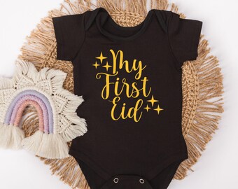 My First Eid Baby Bodysuit - Islamic Holiday Gift - Eid Present - First Eid Milestone - Eid Gift For Muslim Babies