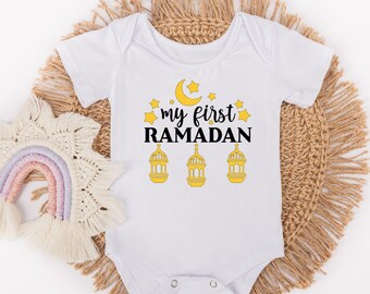 Min första Ramadan-body - Islamisk högtidsgåva - Ramadanpresent - Ramadanmilstolpe - Ramadanpresent till muslimsk familj och vänner