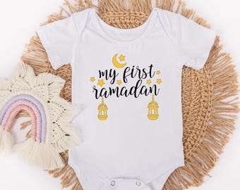 Min första Ramadan-body - Islamisk högtidsgåva - Ramadanpresent - Ramadanmilstolpe - Ramadanpresent till muslimsk familj och vänner