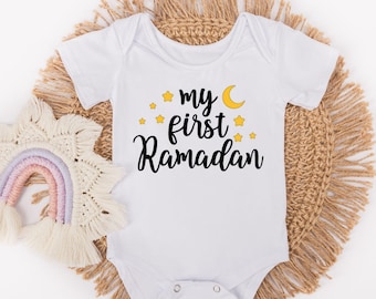 Min första Ramadan-body - Islamisk högtidsgåva - Ramadanpresent - Ramadanmilstolpe - Ramadanpresent till muslimsk familj och vänner