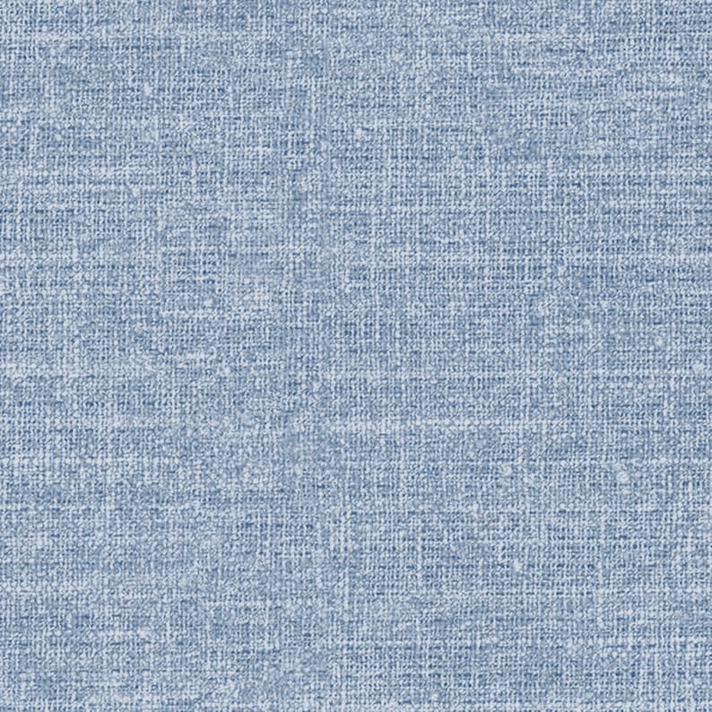May include: A close-up of a light blue fabric with a woven texture.
