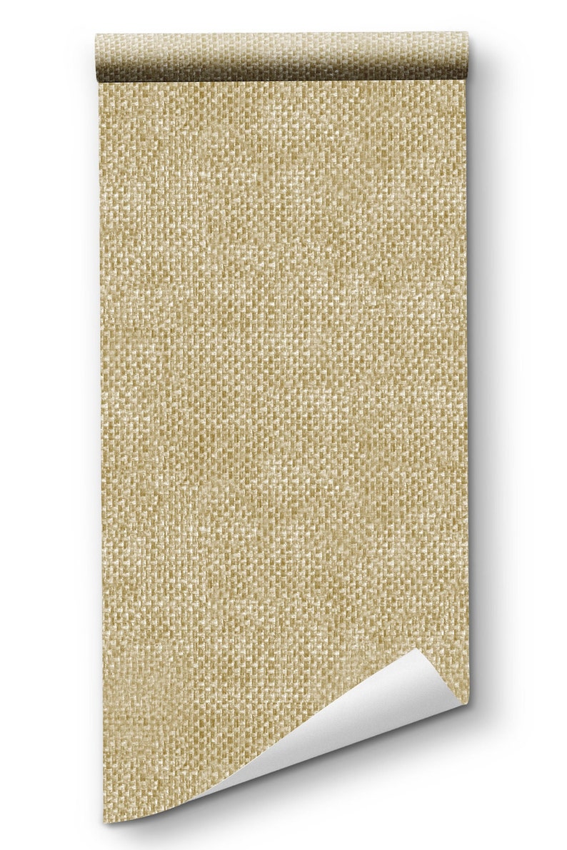 Faux Grasscloth Peel and Stick Wallpaper Removable Self Etsy