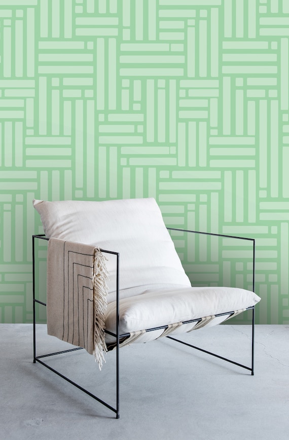FW36832  Watercolor Forest Green Neutral Wallpaper