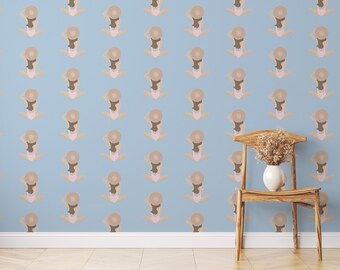 Blue Beachy Peel and Stick Wallpaper: Coastal Removable Wallpaper