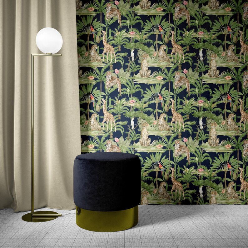 Boys Nursery Peel and Stick Wallpaper Removable Wallpaper Etsy