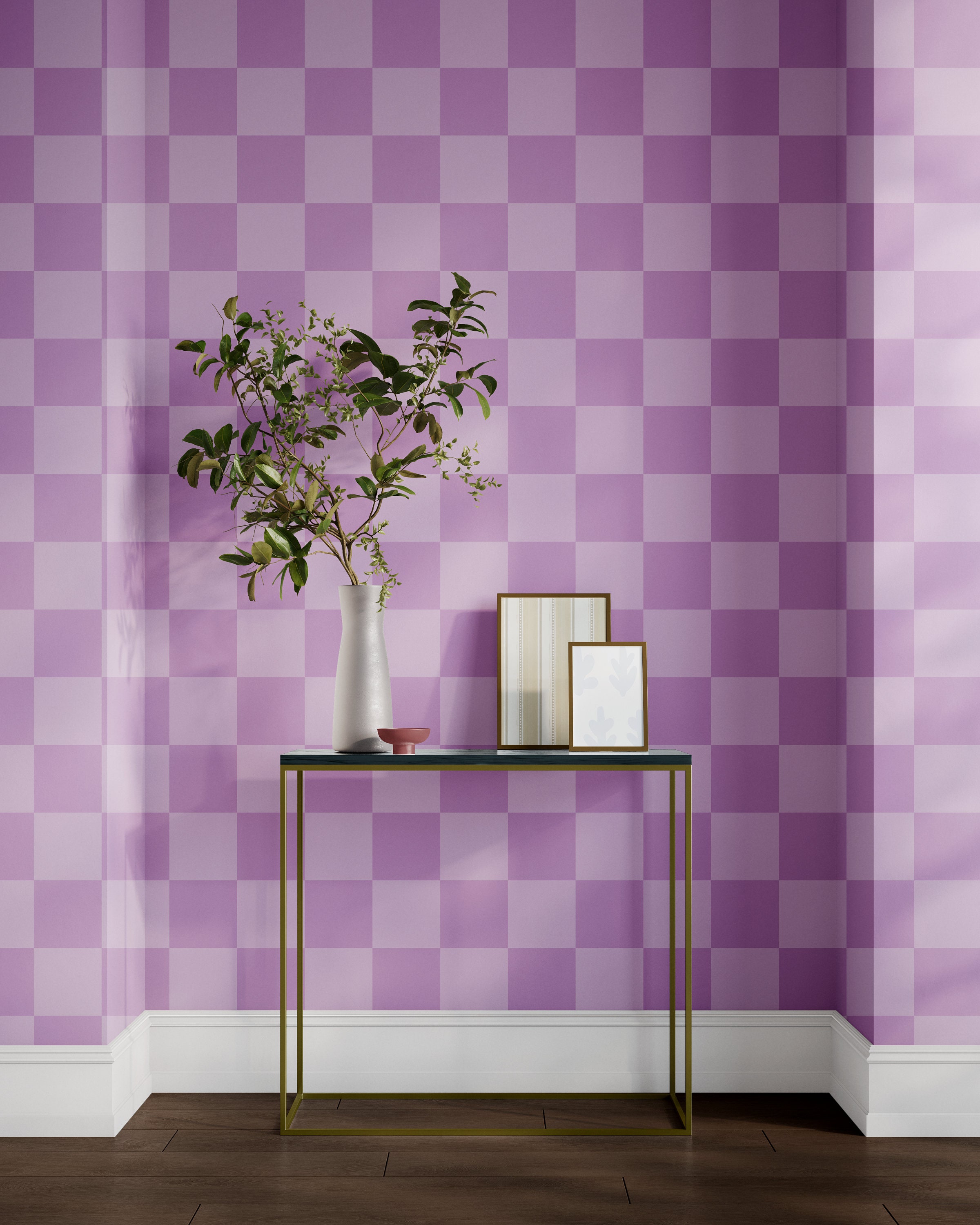 Purple Checkerboard Wallpaper Burgundy And Purple Checkered Peel And — free download