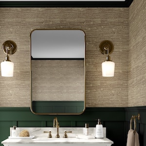 Faux Grasscloth Wallpaper: Washable Vinyl, Peel and Stick or Unpasted