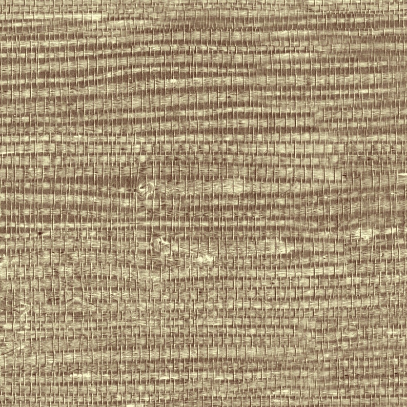 May include: Close-up of a woven fabric with a natural, beige color and a subtle, textured pattern.