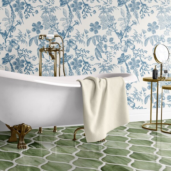 Toile Peel and Stick Wallpaper - Etsy