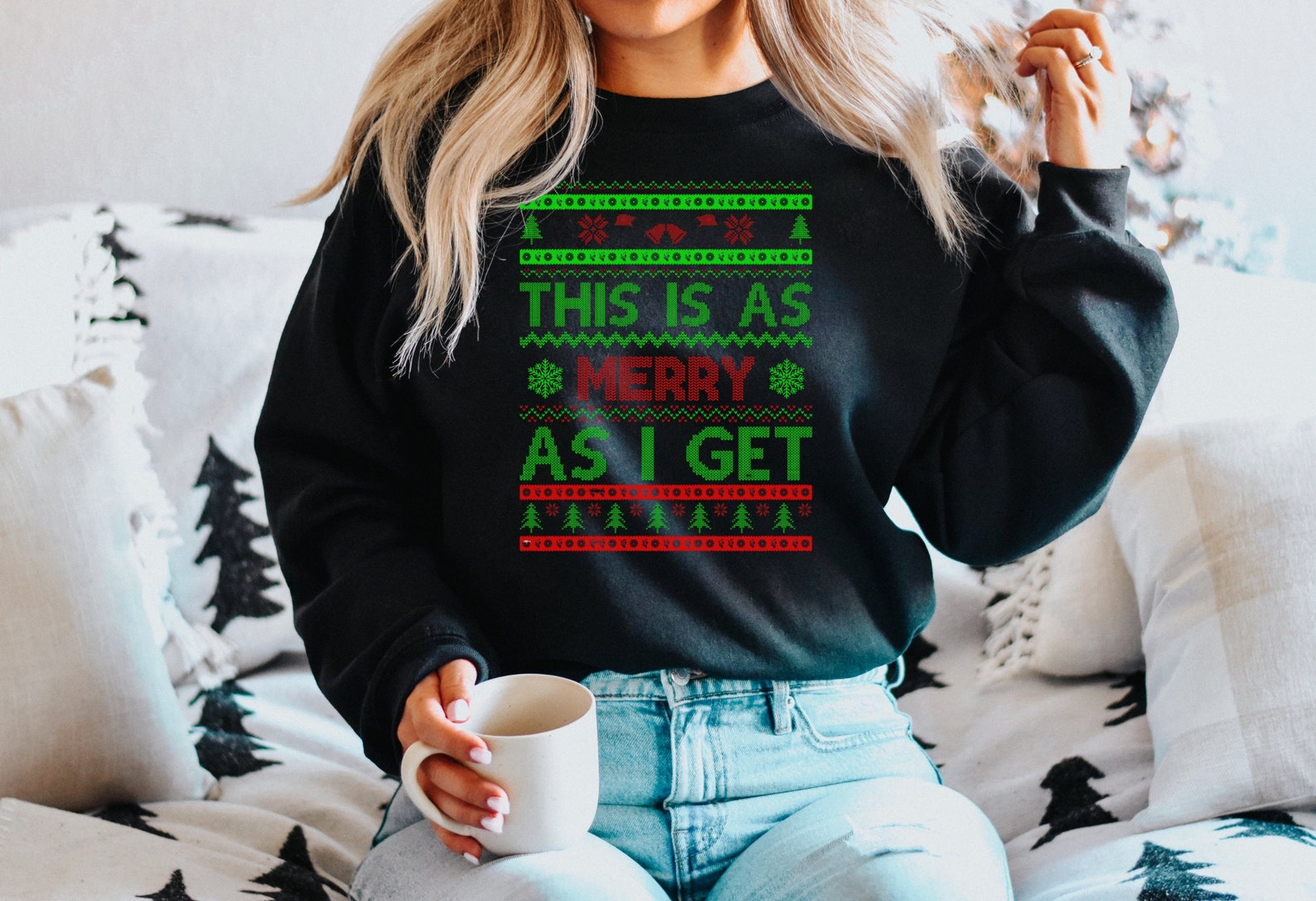 Ugly Christmas Sweater Funny, Tacky Christmas Sweater, Hilarious