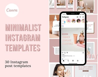 Esthetician Instagram Post Templates | Skincare Social Media | skincare instagram canva | Product Instagram Post | Spa Instagram