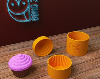 Swirled Cupcake Frosting Bath Bomb Mold
