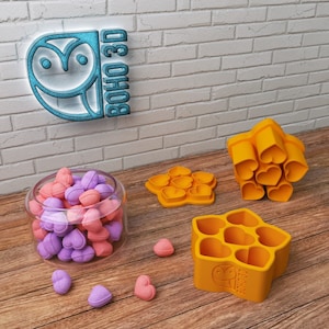 Mini Heart Pack Bath Bomb Mold