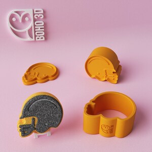 Football Helmet Bath Bomb Mold