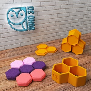 Flache Hexagon Badebomben Gießform