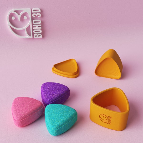 3D Triangle Bath Bomb Mold