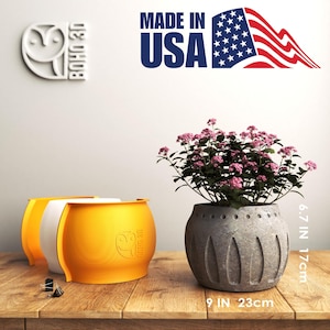 Silicone Mold for Concrete Planter | Multi size Silicone Pot Mold | Custom silicone mold for concrete pot | Plants Pot Mold Planter Mold