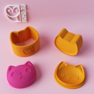 Cat Head Model A Bath Bomb Mold