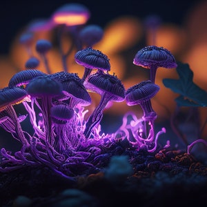 Neon Mushroom Wallpapers  Wallpaper Cave