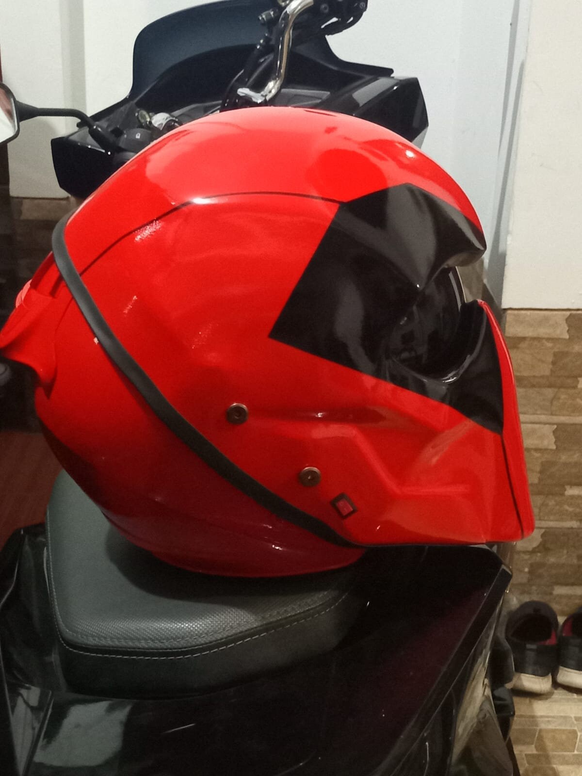 Deadpool Helmet Red Motorcycle Ece Dot Approve Etsy