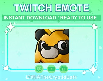 PALWORLD Animated MOSSANDA Lux Awkward Look Emote (Twitch Discord YouTube) Cute Animated GIF - Kawaii Palworld Animated emote for Streamers