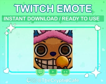 ANIMATED Chopper Laughing Rumble Ball Emote (Twitch Discord YouTube) Chopper Animated GIF - Cute Chibi Chopper Animated emote for Streamers
