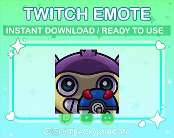 ANIMATED Aipom Laughing Great Ball Emote (Twitch Discord YouTube) Aipom Animated GIF - Cute Chibi Kawaii Aipom Animated emote for Streamers
