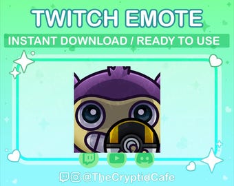 ANIMATED Aipom Laughing Ultra Ball Emote (Twitch Discord YouTube) Aipom Animated GIF - Cute Chibi Kawaii Aipom Animated emote for Streamers