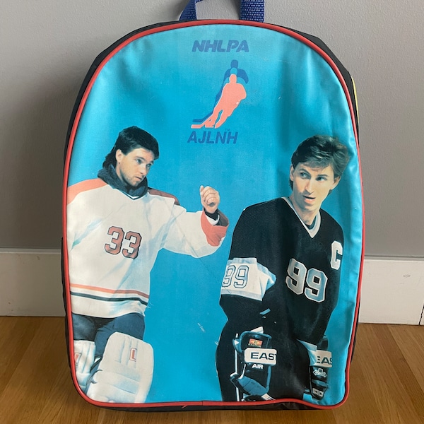 Vintage RARE 90’s Wayne Gretzky Patrick Roy NHLPA  backpack