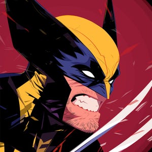 Impresión artística de Wolverine / Ilustración de Logan / X-Men / Impresión brillante de 11 x 17" / Arte de fan